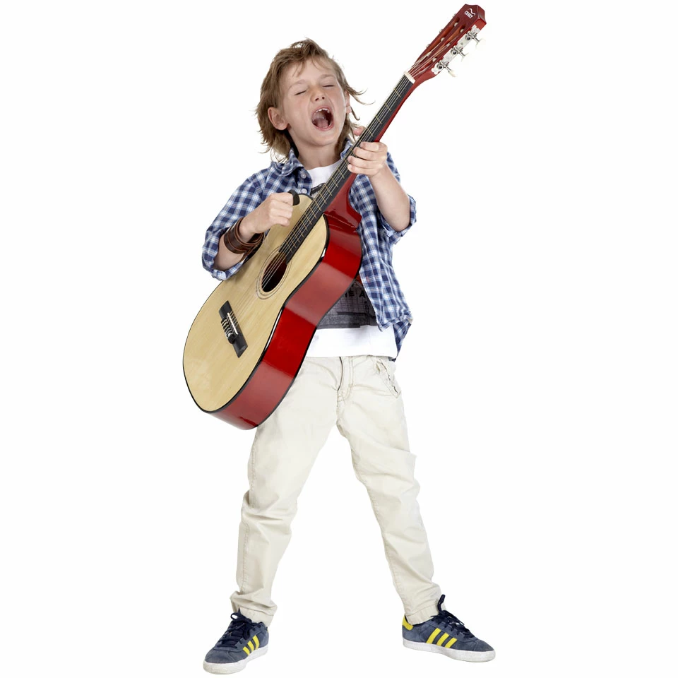 No Brand Houten Speelgoed Gitaar - 91 Cm 3 No Brand Houten Speelgoed Gitaar - 91 Cm - Afbeelding 3