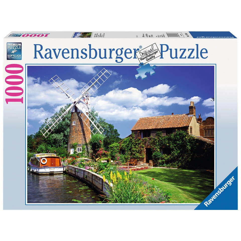 Ravensburger Schilderachtige Molen Puzzel - 1000 Stukjes 3 Ravensburger Schilderachtige Molen Puzzel - 1000 Stukjes - Afbeelding 3