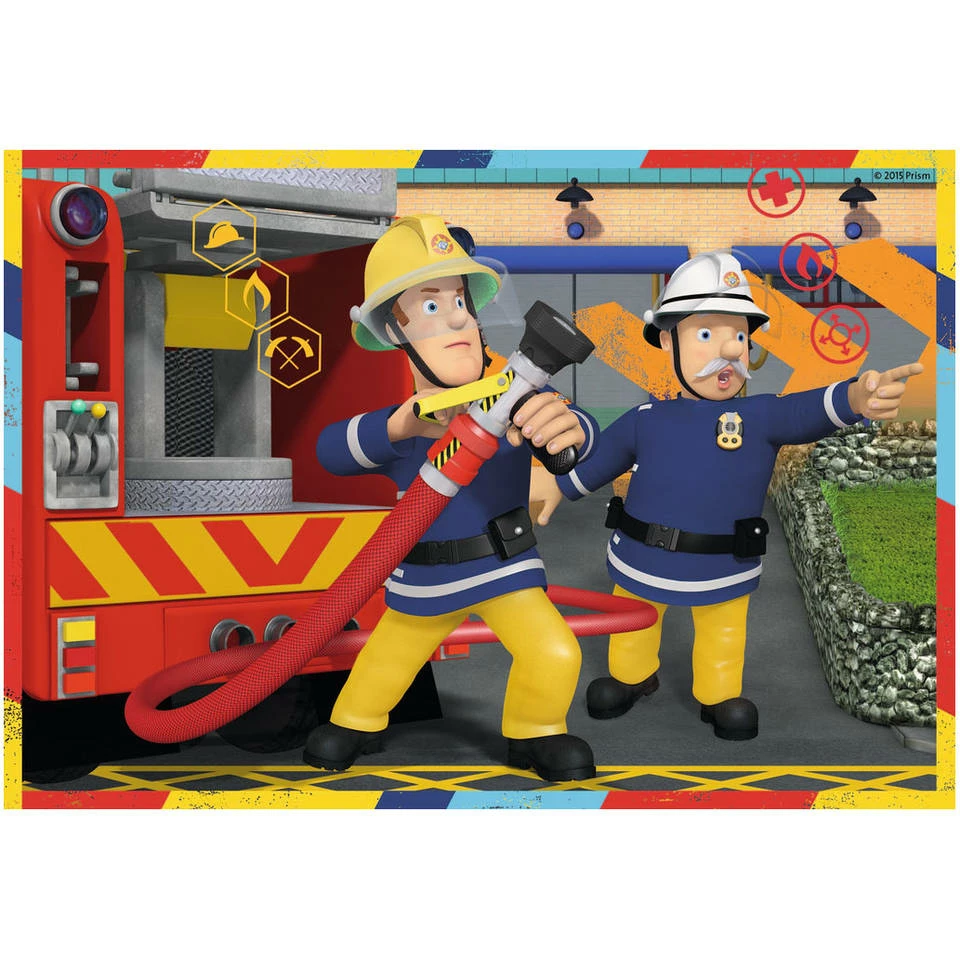 Ravensburger Brandweerman Sam Puzzelset Aan Het Werk - 2 X 12 Stukjes 2 Ravensburger Brandweerman Sam Puzzelset Aan Het Werk - 2 X 12 Stukjes - Afbeelding 2