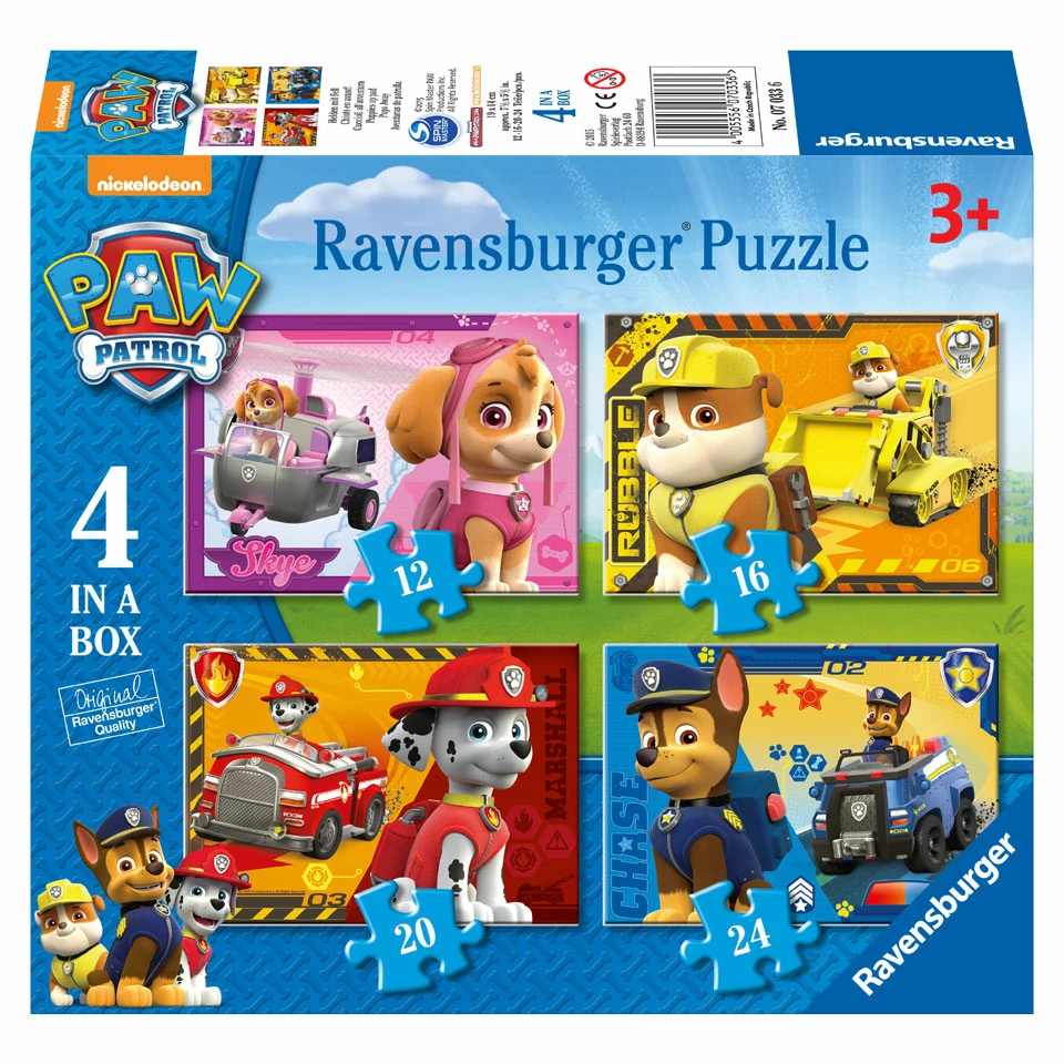 Ravensburger PAW Patrol Puzzelset Puppies Op Pad - 12 + 16 + 20 + 24 Stukjes 1 Ravensburger PAW Patrol Puzzelset Puppies Op Pad - 12 + 16 + 20 + 24 Stukjes