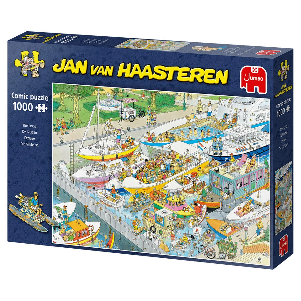 Jumbo Jan Van Haasteren Puzzel De Sluizen - 1000 Stukjes 4 Jumbo Jan Van Haasteren Puzzel De Sluizen - 1000 Stukjes - Afbeelding 4