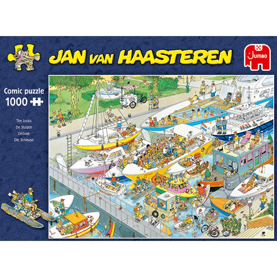 Jumbo Jan Van Haasteren Puzzel De Sluizen - 1000 Stukjes 2 Jumbo Jan Van Haasteren Puzzel De Sluizen - 1000 Stukjes - Afbeelding 2