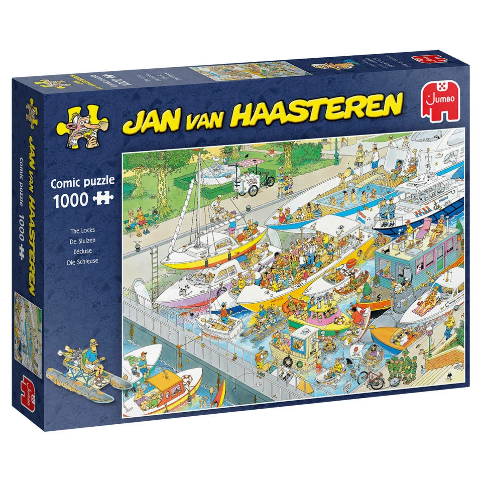 Jumbo Jan Van Haasteren Puzzel De Sluizen - 1000 Stukjes 1 Jumbo Jan Van Haasteren Puzzel De Sluizen - 1000 Stukjes