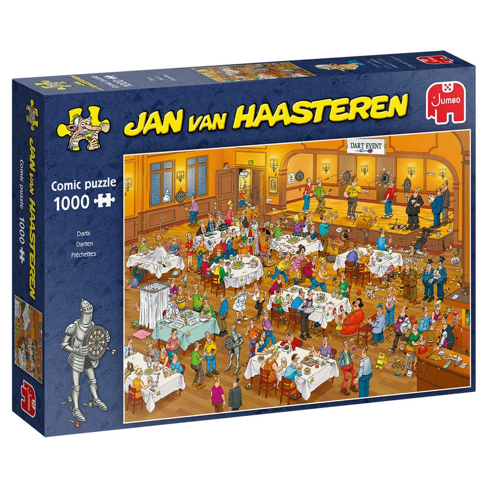 Jumbo Jan Van Haasteren Puzzel Darts - 1000 Stukjes 1 Jumbo Jan Van Haasteren Puzzel Darts - 1000 Stukjes