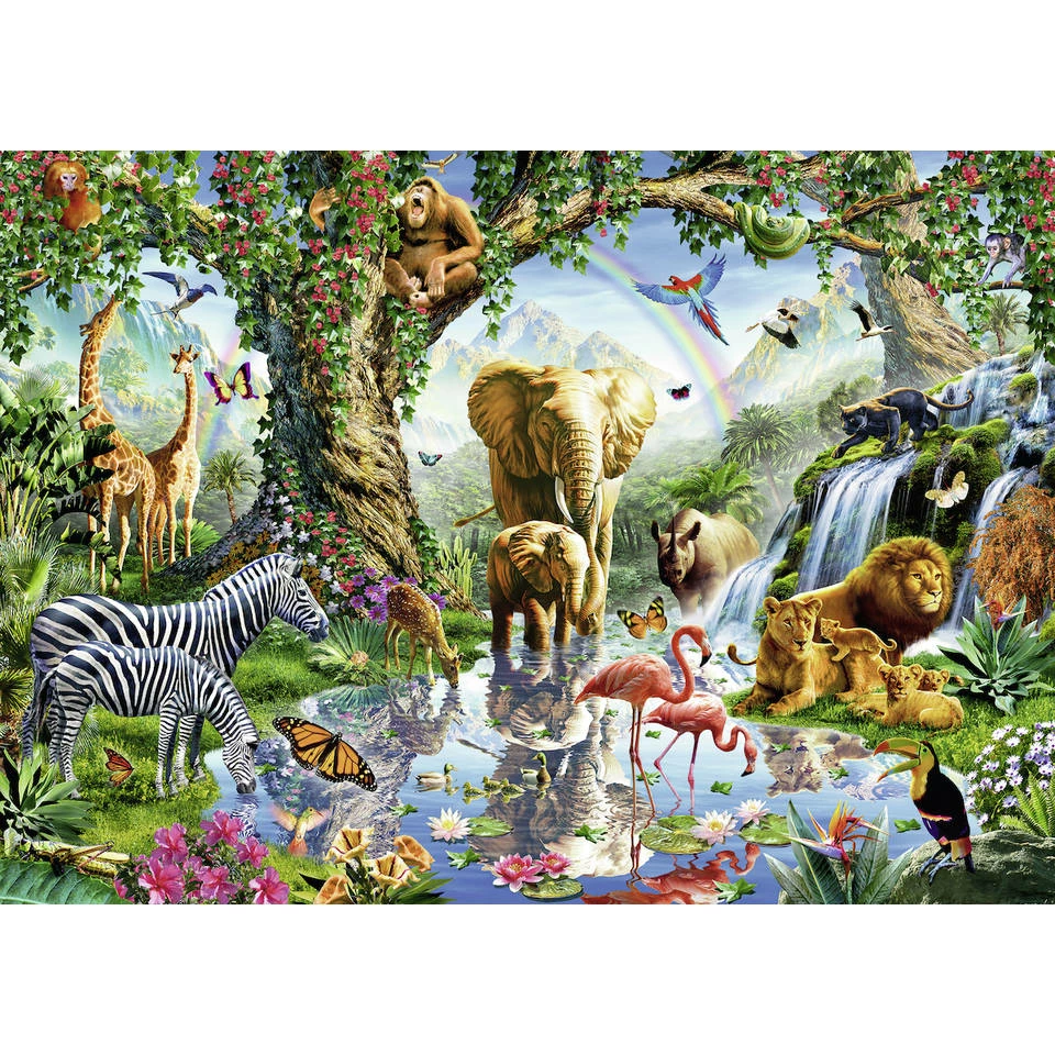 Ravensburger Puzzel Avonturen In De Jungle - 1000 Stukjes 2 Ravensburger Puzzel Avonturen In De Jungle - 1000 Stukjes - Afbeelding 2