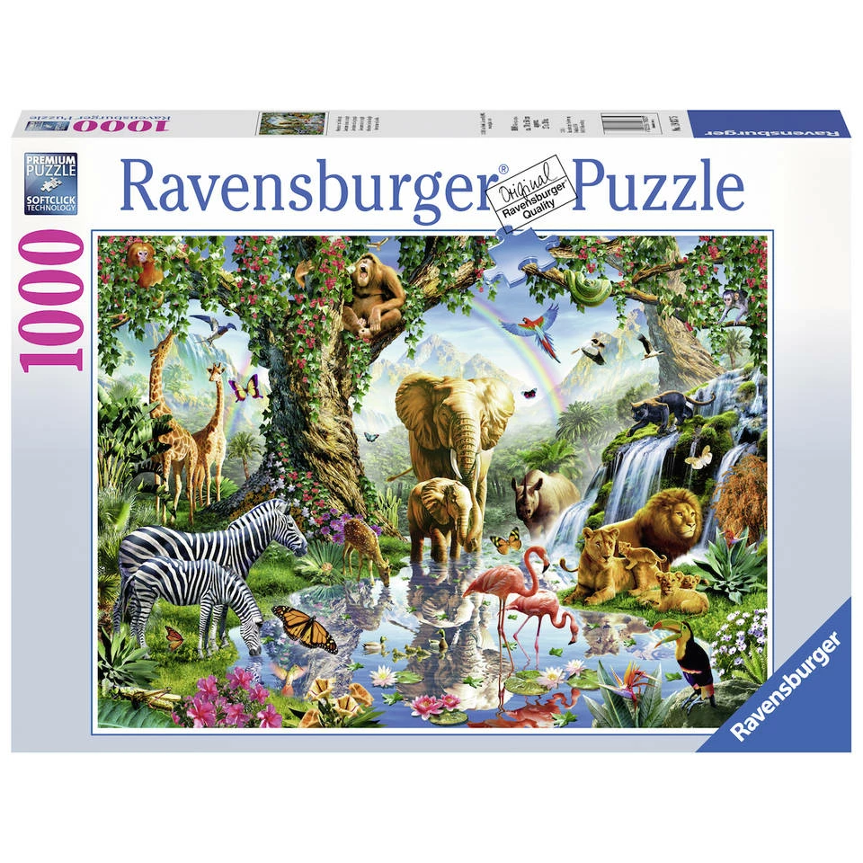 Ravensburger Puzzel Avonturen In De Jungle - 1000 Stukjes 1 Ravensburger Puzzel Avonturen In De Jungle - 1000 Stukjes