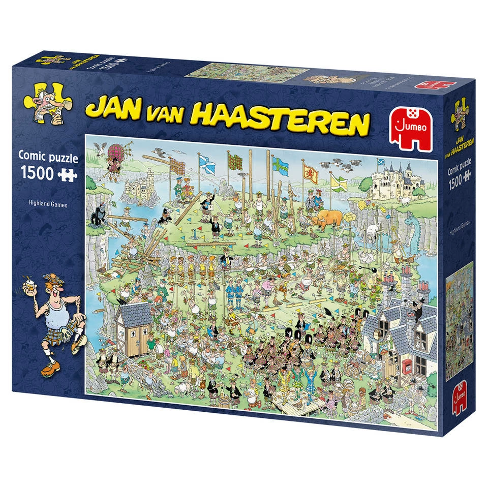 Jumbo Jan Van Haasteren Puzzel Highland Games - 1500 Stukjes 4 Jumbo Jan Van Haasteren Puzzel Highland Games - 1500 Stukjes - Afbeelding 4
