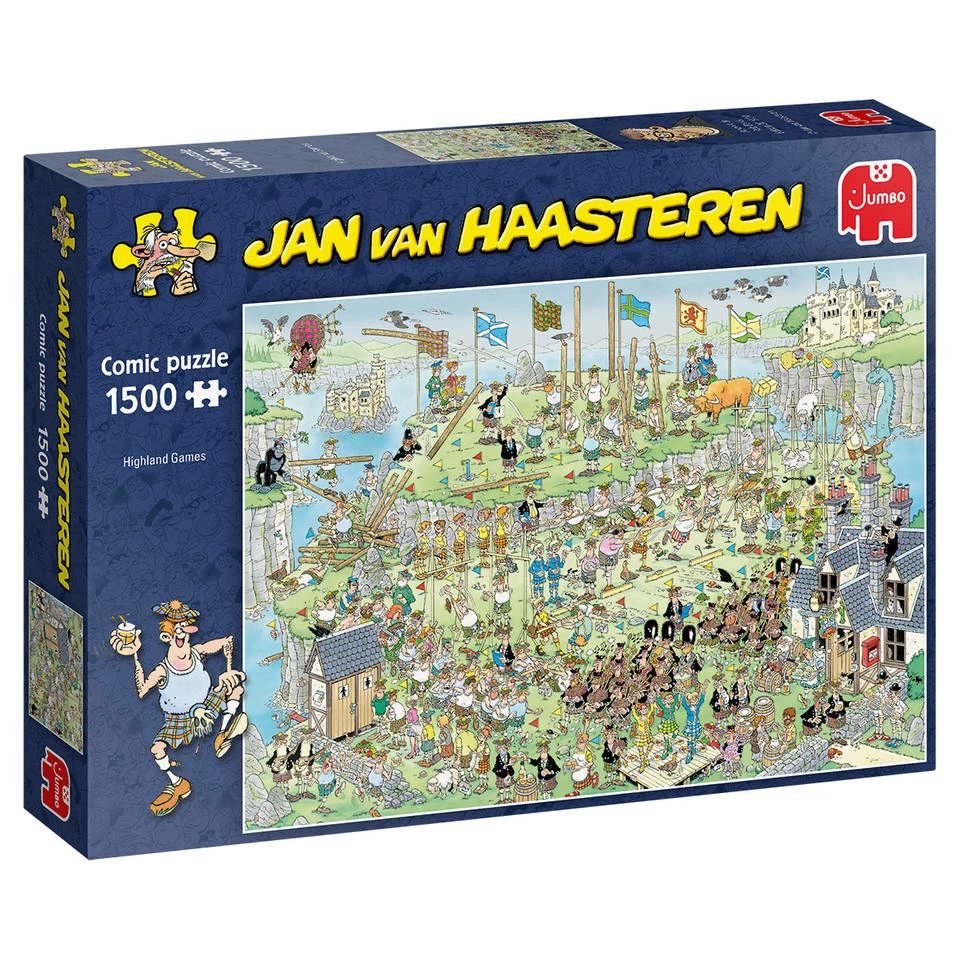 Jumbo Jan Van Haasteren Puzzel Highland Games - 1500 Stukjes 1 Jumbo Jan Van Haasteren Puzzel Highland Games - 1500 Stukjes