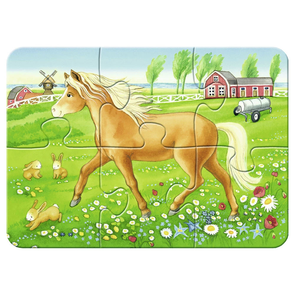 Ravensburger 4-in-1 Puzzelset Boerderijdieren - 2 + 4 + 6 + 8 Stukjes 3 Ravensburger 4-in-1 Puzzelset Boerderijdieren - 2 + 4 + 6 + 8 Stukjes - Afbeelding 3