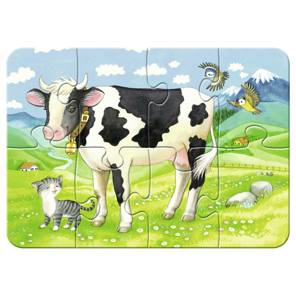 Ravensburger 4-in-1 Puzzelset Boerderijdieren - 2 + 4 + 6 + 8 Stukjes 2 Ravensburger 4-in-1 Puzzelset Boerderijdieren - 2 + 4 + 6 + 8 Stukjes - Afbeelding 2