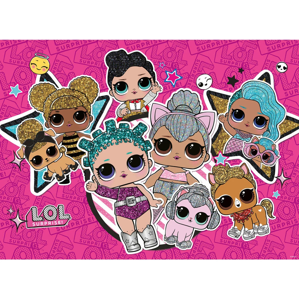 Ravensburger L.O.L. Surprise! Puzzel - 200 Stukjes 2 Ravensburger L.O.L. Surprise! Puzzel - 200 Stukjes - Afbeelding 2