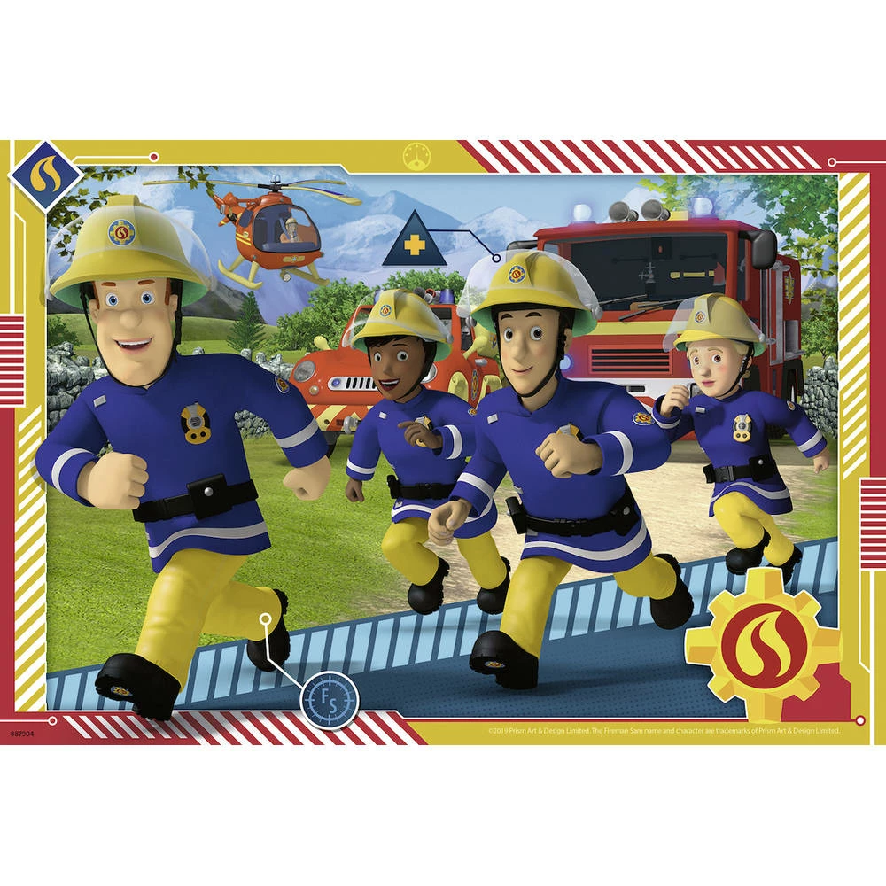 Ravensburger Brandweerman Sam Puzzelset Brandweerman Sam En Zijn Team - 2 X 12 Stukjes 2 Ravensburger Brandweerman Sam Puzzelset Brandweerman Sam En Zijn Team - 2 X 12 Stukjes - Afbeelding 2