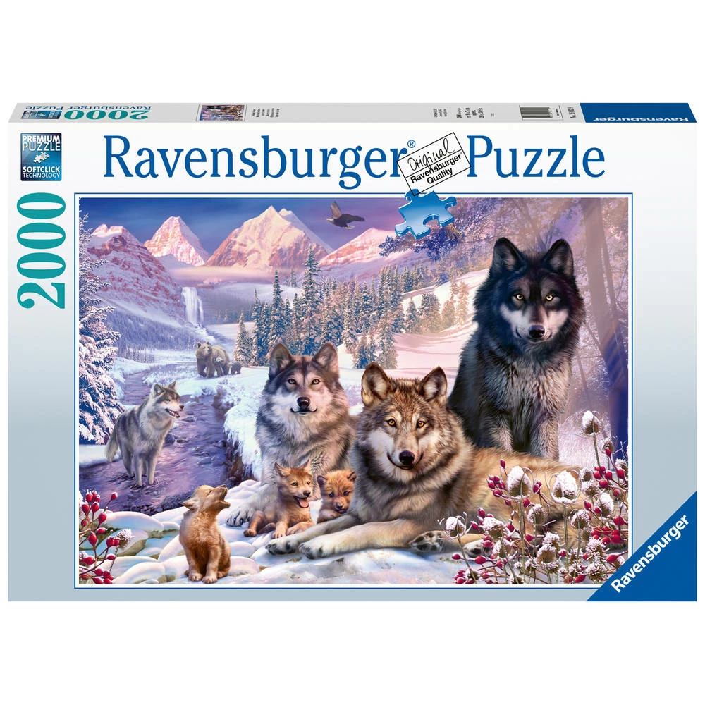 Ravensburger Puzzel Wolven In De Sneeuw - 2000 Stukjes 1 Ravensburger Puzzel Wolven In De Sneeuw - 2000 Stukjes