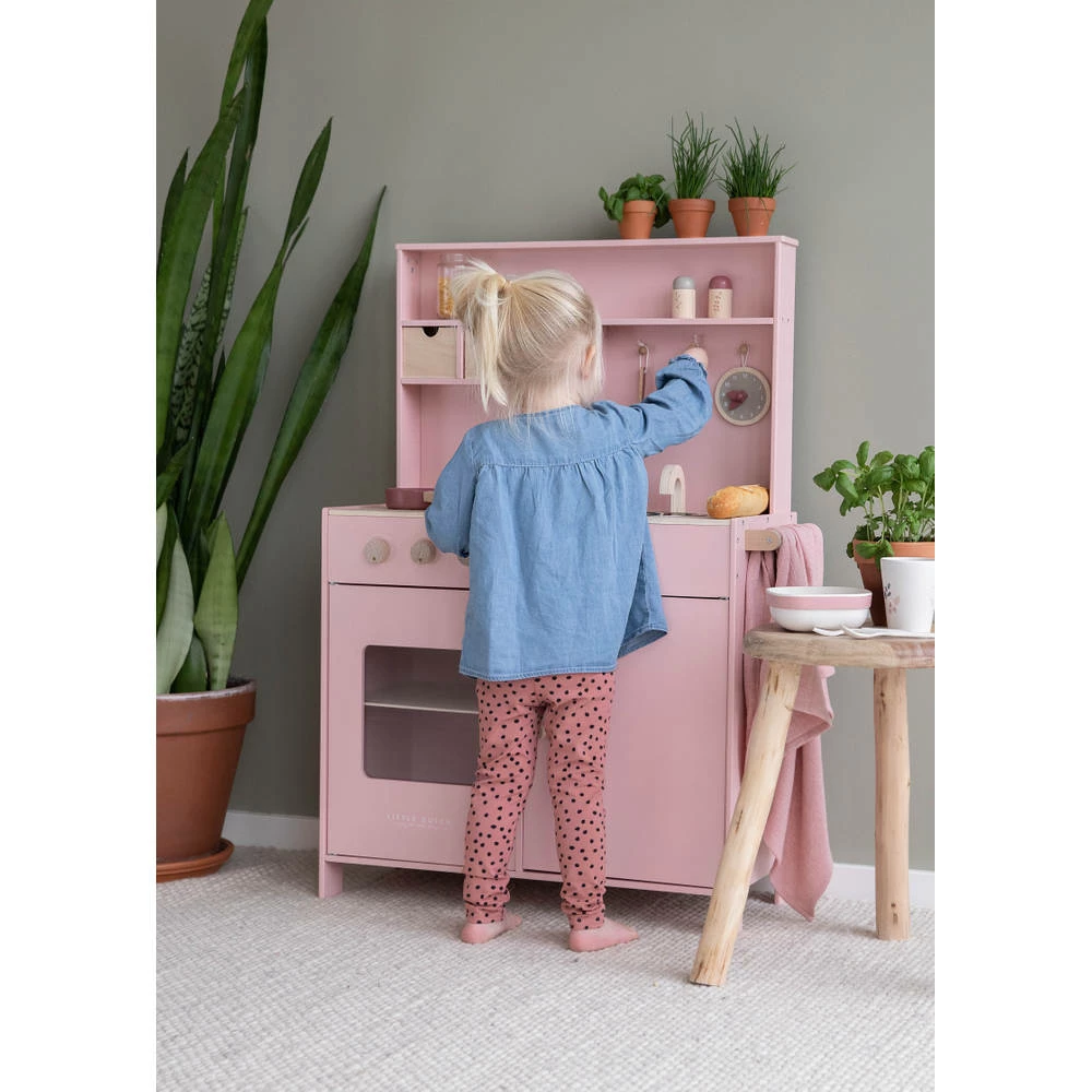 Little Dutch Houten Keuken - Roze 4 Little Dutch Houten Keuken - Roze - Afbeelding 4
