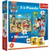 Trefl PAW Patrol 3-in-1 Set Puzzels + Memo - 30 + 48 Stukjes