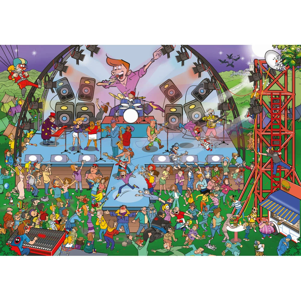 Goliath Wacky World Puzzel Popconcert - 1000 Stukjes 2 Goliath Wacky World Puzzel Popconcert - 1000 Stukjes - Afbeelding 2