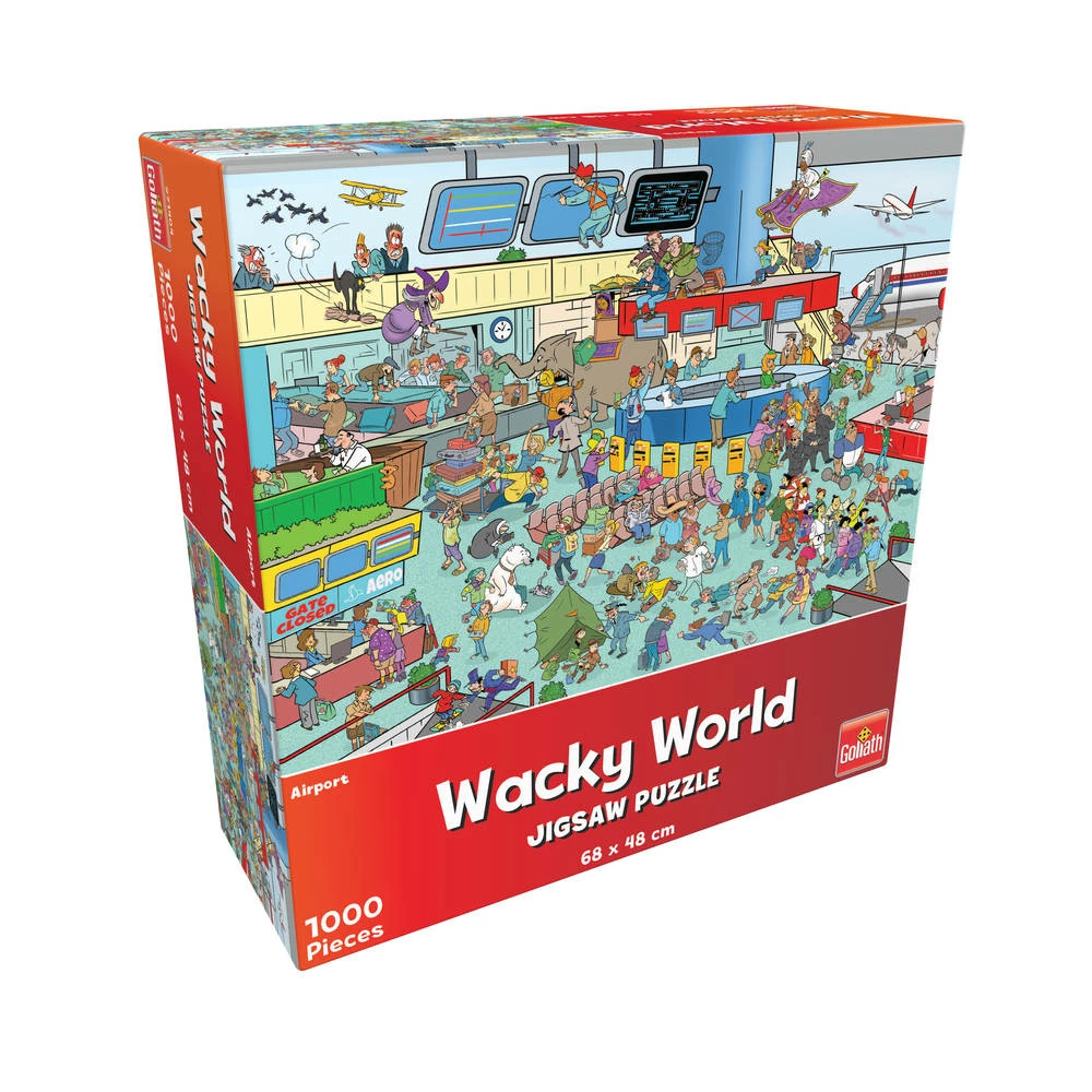Goliath Wacky World Puzzel Airport 1 Goliath Wacky World Puzzel Airport
