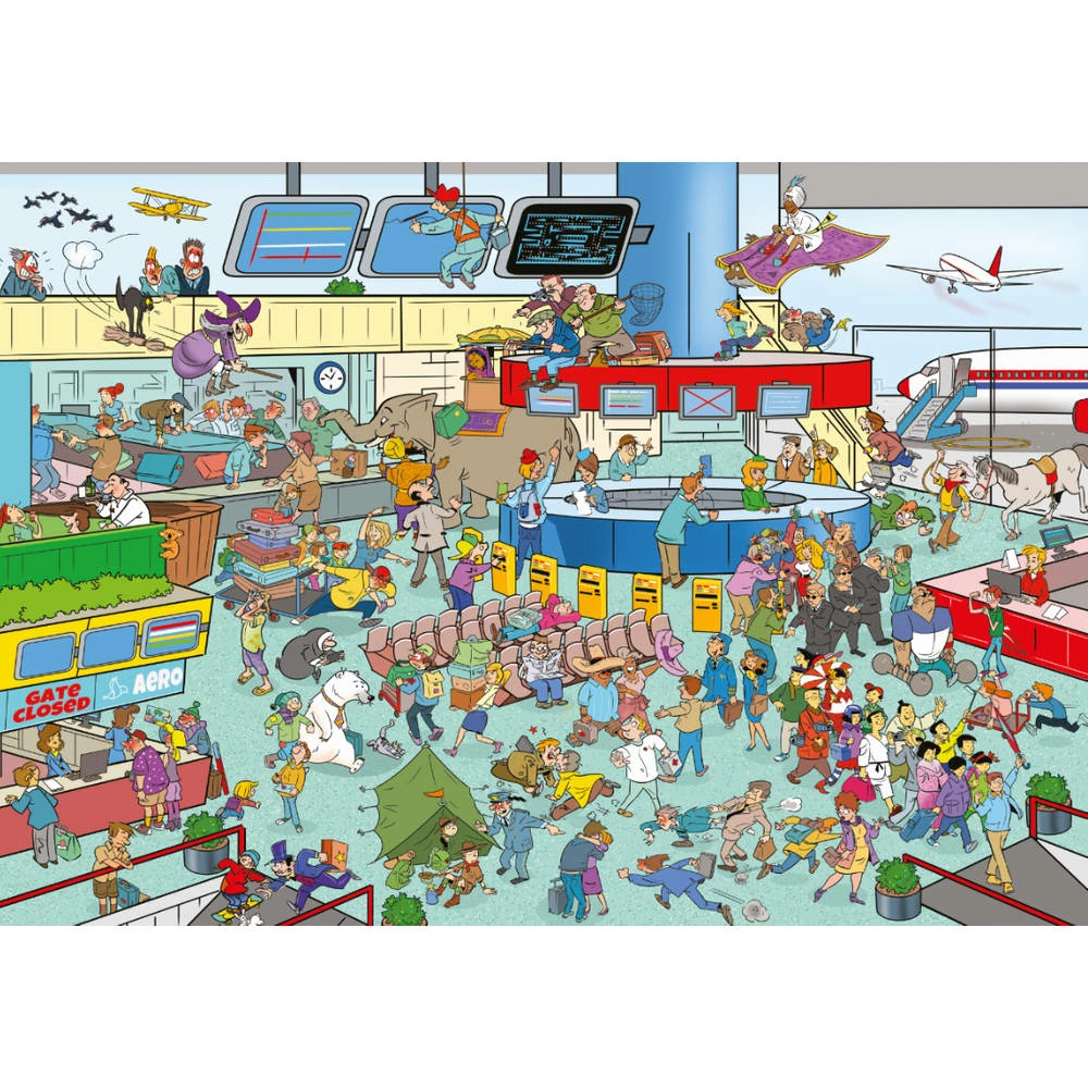 Goliath Wacky World Puzzel Airport 2 Goliath Wacky World Puzzel Airport - Afbeelding 2