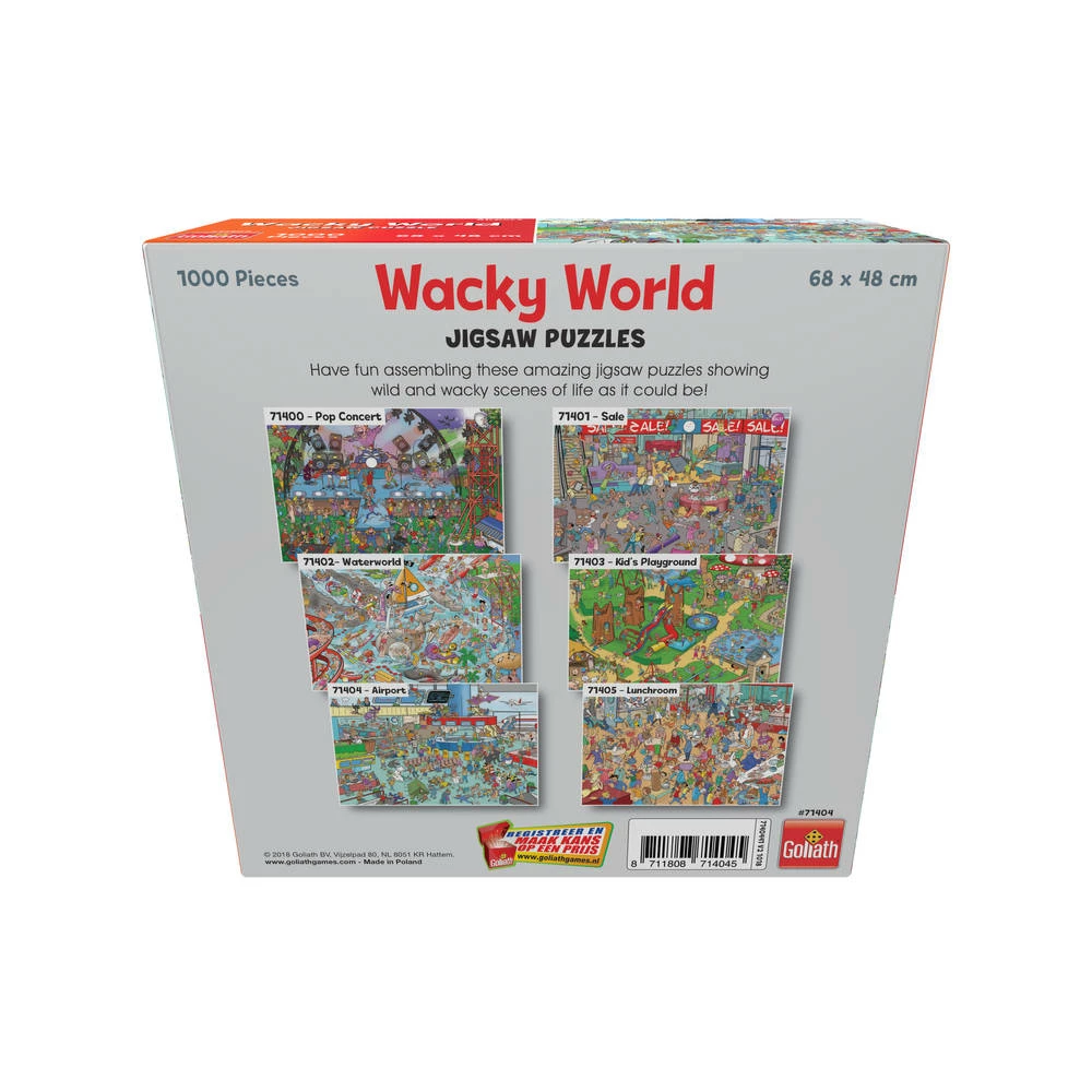 Goliath Wacky World Puzzel Airport 4 Goliath Wacky World Puzzel Airport - Afbeelding 4