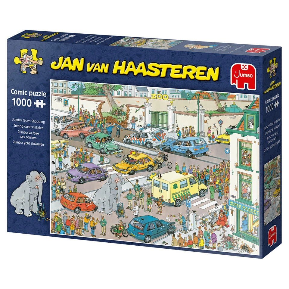 Jumbo Jan Van Haasteren Gaat Winkelen - 1000 Stukjes 4 Jumbo Jan Van Haasteren Gaat Winkelen - 1000 Stukjes - Afbeelding 4