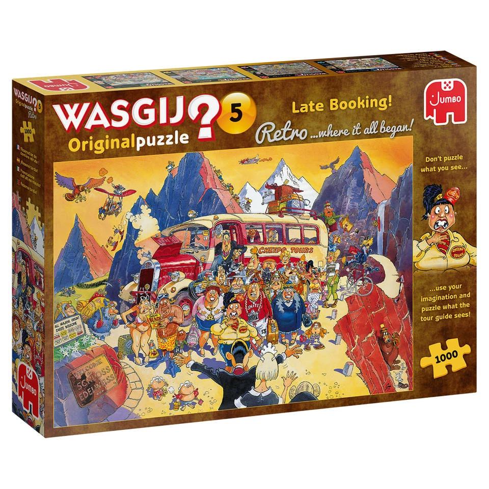Jumbo Wasgij Retro Original 5 Puzzel Last-minute Booking - 1000 Stukjes 1 Jumbo Wasgij Retro Original 5 Puzzel Last-minute Booking - 1000 Stukjes