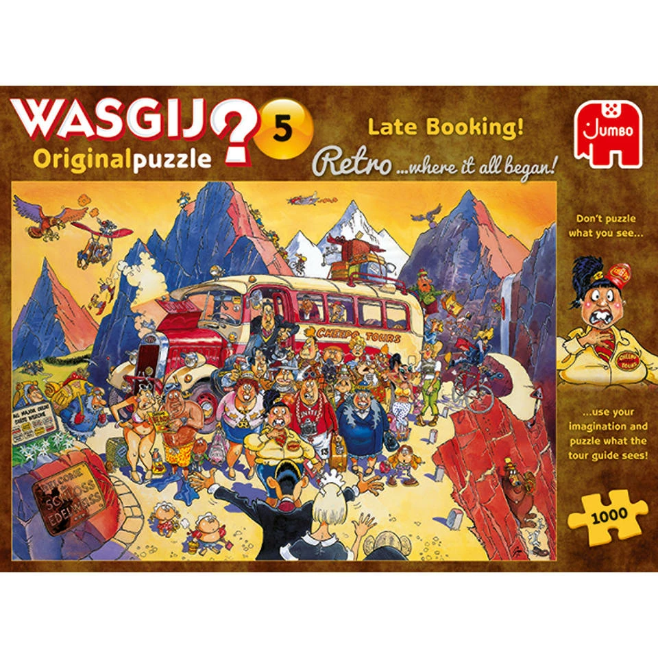 Jumbo Wasgij Retro Original 5 Puzzel Last-minute Booking - 1000 Stukjes 2 Jumbo Wasgij Retro Original 5 Puzzel Last-minute Booking - 1000 Stukjes - Afbeelding 2