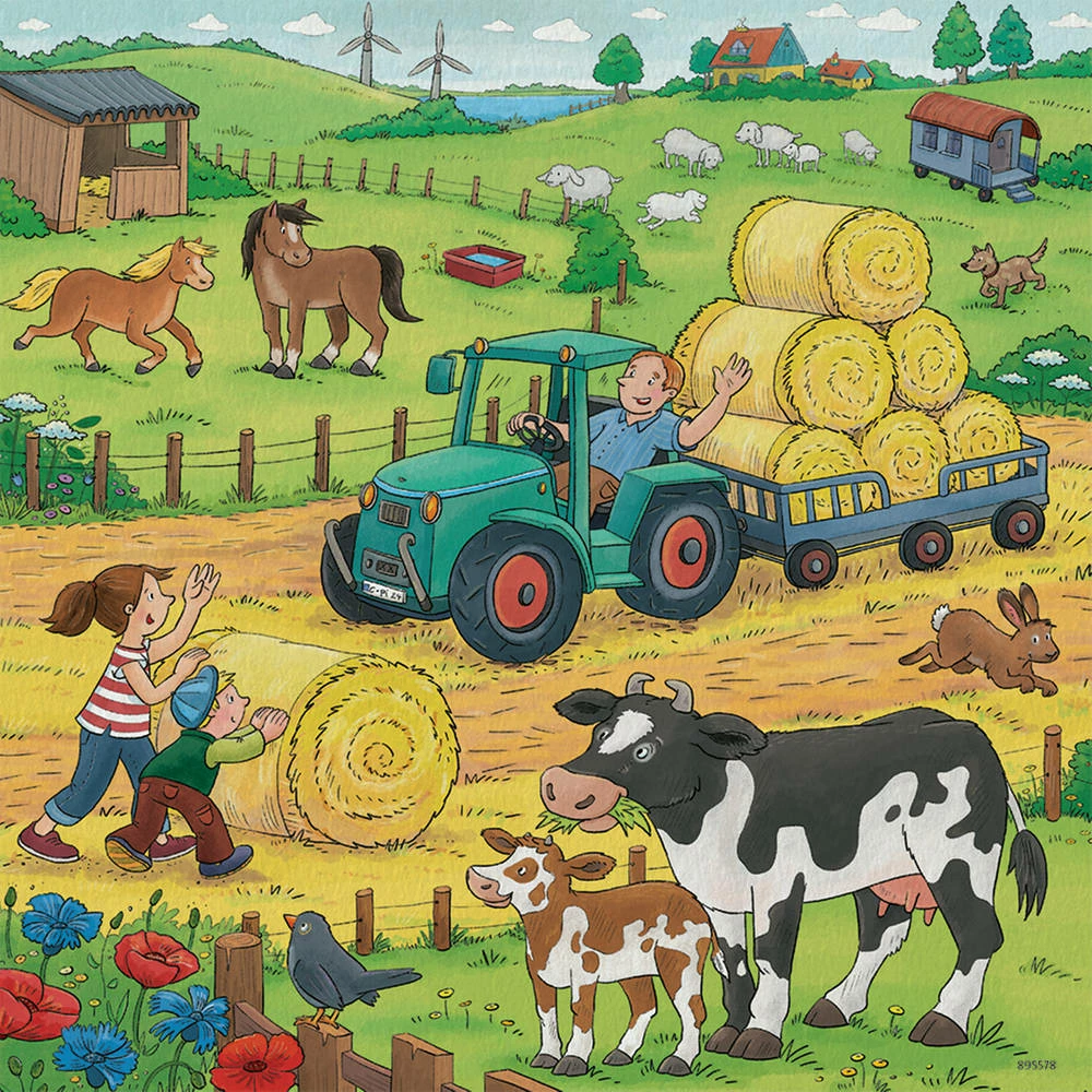Ravensburger Puzzelset Boerderij - 3 X 49 Stukjes 2 Ravensburger Puzzelset Boerderij - 3 X 49 Stukjes - Afbeelding 2