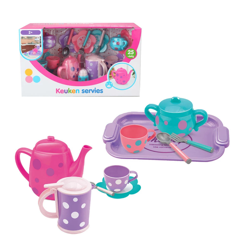 No Brand Speelkeuken Serviesset - 25-delig 2 No Brand Speelkeuken Serviesset - 25-delig - Afbeelding 2