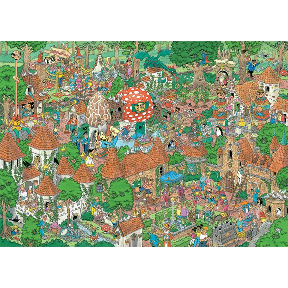 Jumbo Jan Van Haasteren Puzzel Efteling Sprookjesbos - 1000 Stukjes 4 Jumbo Jan Van Haasteren Puzzel Efteling Sprookjesbos - 1000 Stukjes - Afbeelding 4