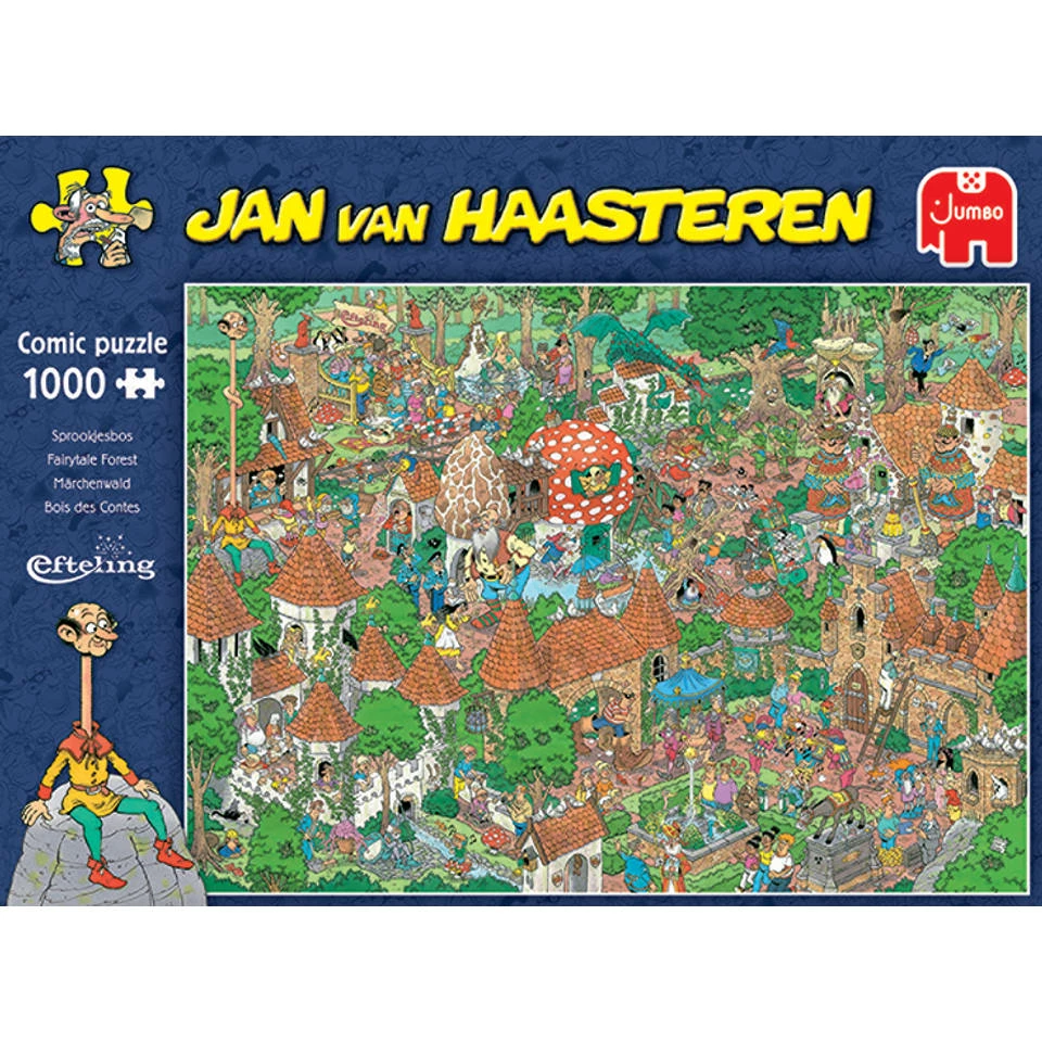Jumbo Jan Van Haasteren Puzzel Efteling Sprookjesbos - 1000 Stukjes 3 Jumbo Jan Van Haasteren Puzzel Efteling Sprookjesbos - 1000 Stukjes - Afbeelding 3