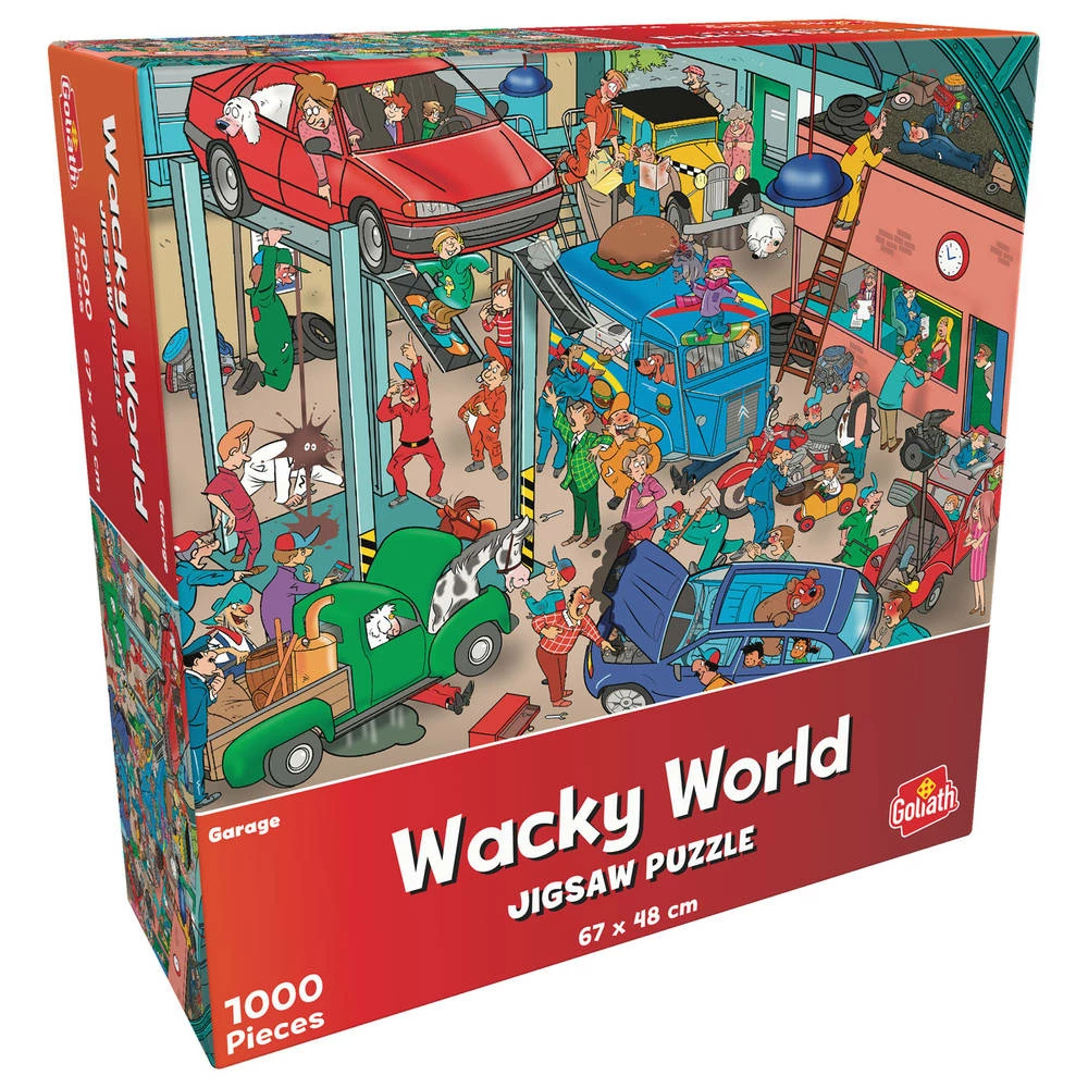 Goliath Wacky World Puzzel Garage - 1000 Stukjes 1 Goliath Wacky World Puzzel Garage - 1000 Stukjes