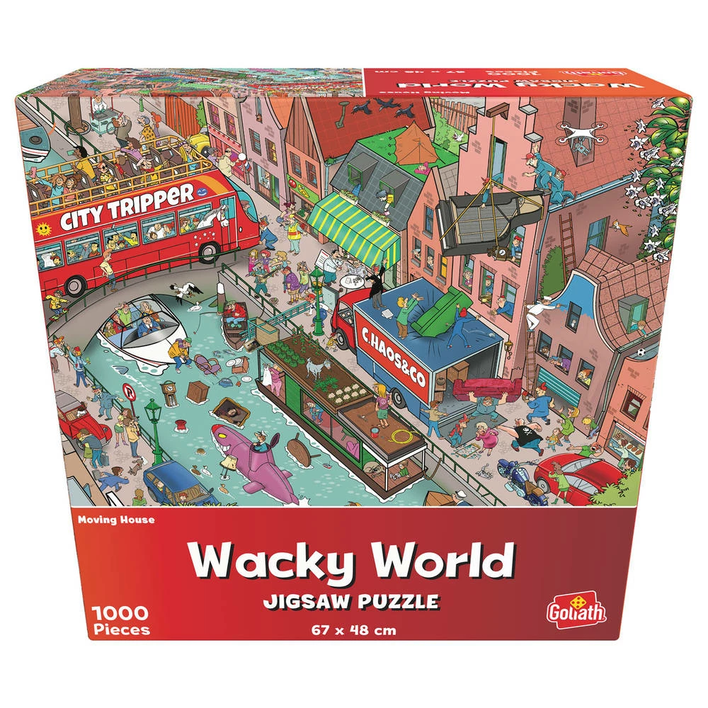 Goliath Wacky World Puzzel Verhuizing - 1000 Stukjes 2 Goliath Wacky World Puzzel Verhuizing - 1000 Stukjes - Afbeelding 2