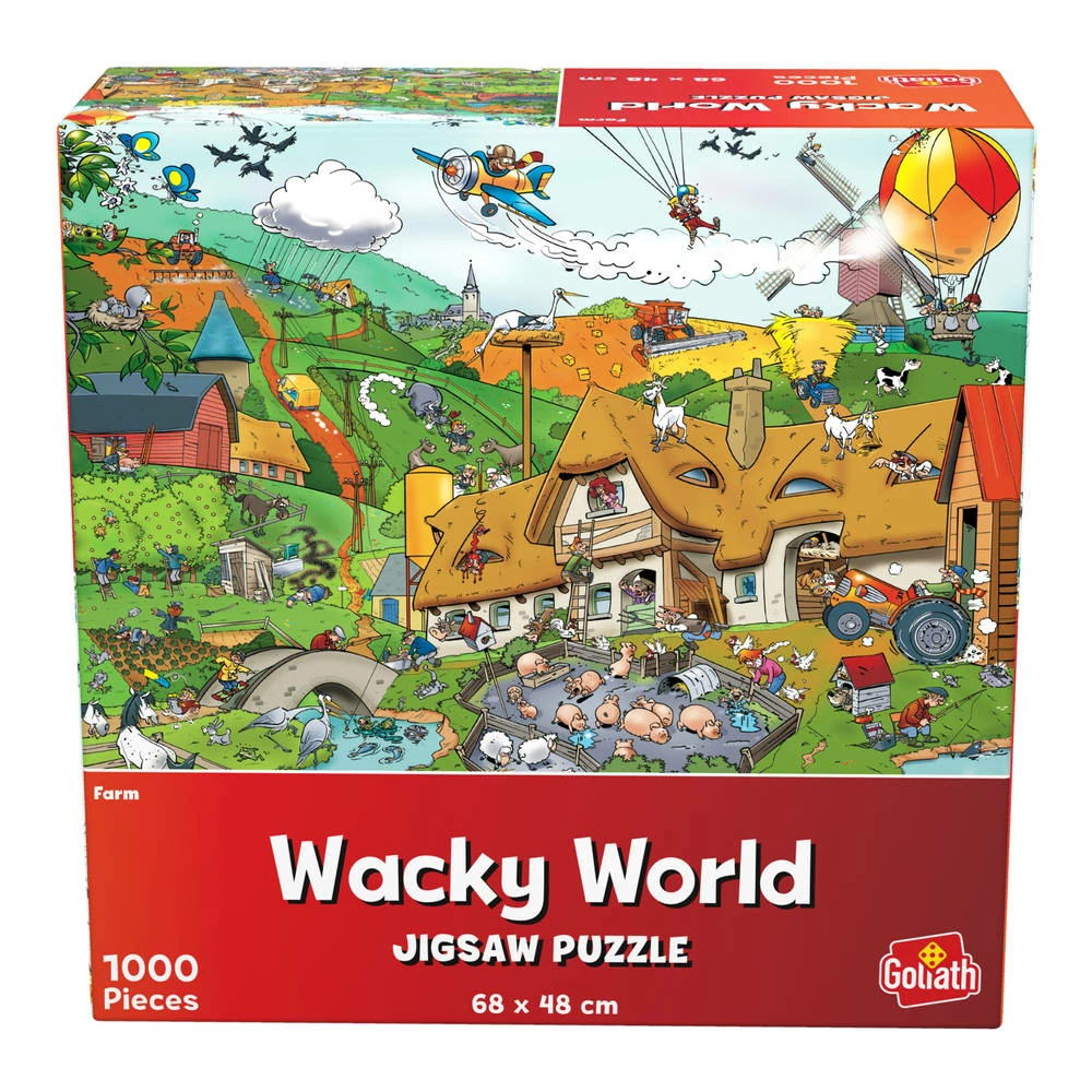 Goliath Wacky World Puzzel Boerderij - 1000 Stukjes 3 Goliath Wacky World Puzzel Boerderij - 1000 Stukjes - Afbeelding 3