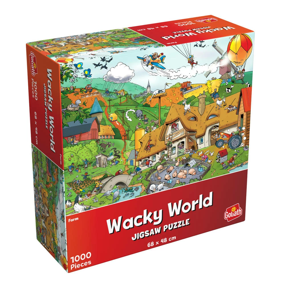 Goliath Wacky World Puzzel Boerderij - 1000 Stukjes 1 Goliath Wacky World Puzzel Boerderij - 1000 Stukjes