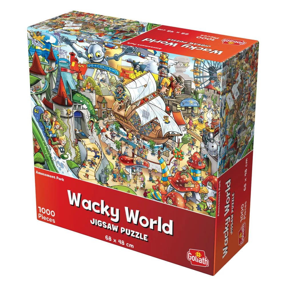 Goliath Wacky World Puzzel Pretpark - 1000 Stukjes 2 Goliath Wacky World Puzzel Pretpark - 1000 Stukjes - Afbeelding 2