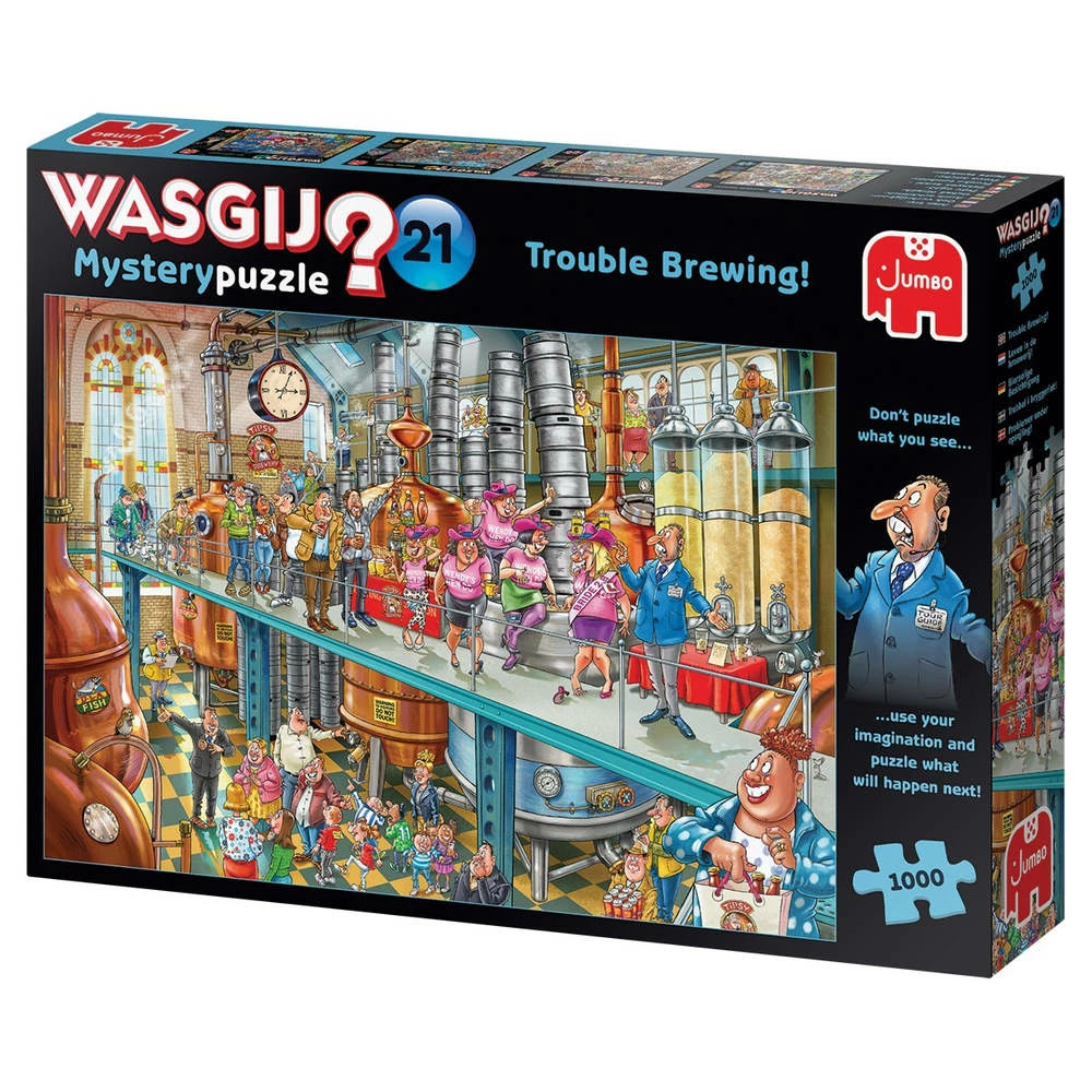 Jumbo Wasgij Mystery 21 Puzzel Problemen Bij Brouwen - 1000 Stukjes 4 Jumbo Wasgij Mystery 21 Puzzel Problemen Bij Brouwen - 1000 Stukjes - Afbeelding 4