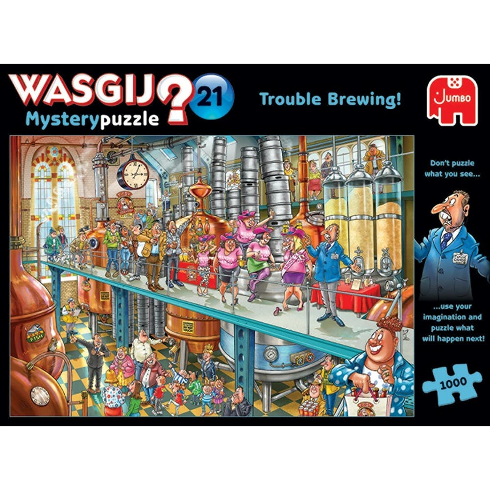 Jumbo Wasgij Mystery 21 Puzzel Problemen Bij Brouwen - 1000 Stukjes 2 Jumbo Wasgij Mystery 21 Puzzel Problemen Bij Brouwen - 1000 Stukjes - Afbeelding 2