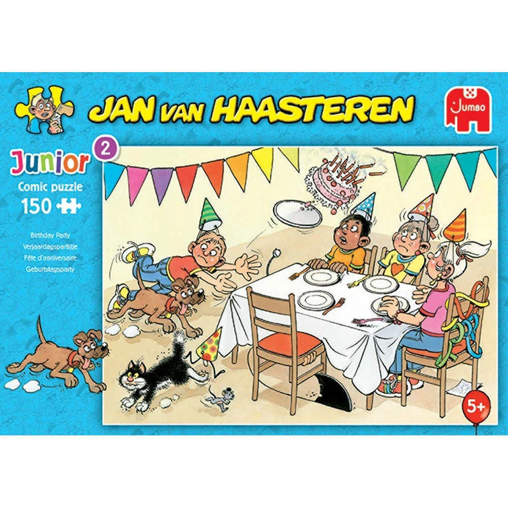 Jumbo Jan Van Haasteren Junior Puzzel Verjaardagspartijtje - 150 Stukjes 2 Jumbo Jan Van Haasteren Junior Puzzel Verjaardagspartijtje - 150 Stukjes - Afbeelding 2