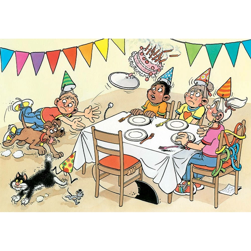 Jumbo Jan Van Haasteren Junior Puzzel Verjaardagspartijtje - 150 Stukjes 3 Jumbo Jan Van Haasteren Junior Puzzel Verjaardagspartijtje - 150 Stukjes - Afbeelding 3