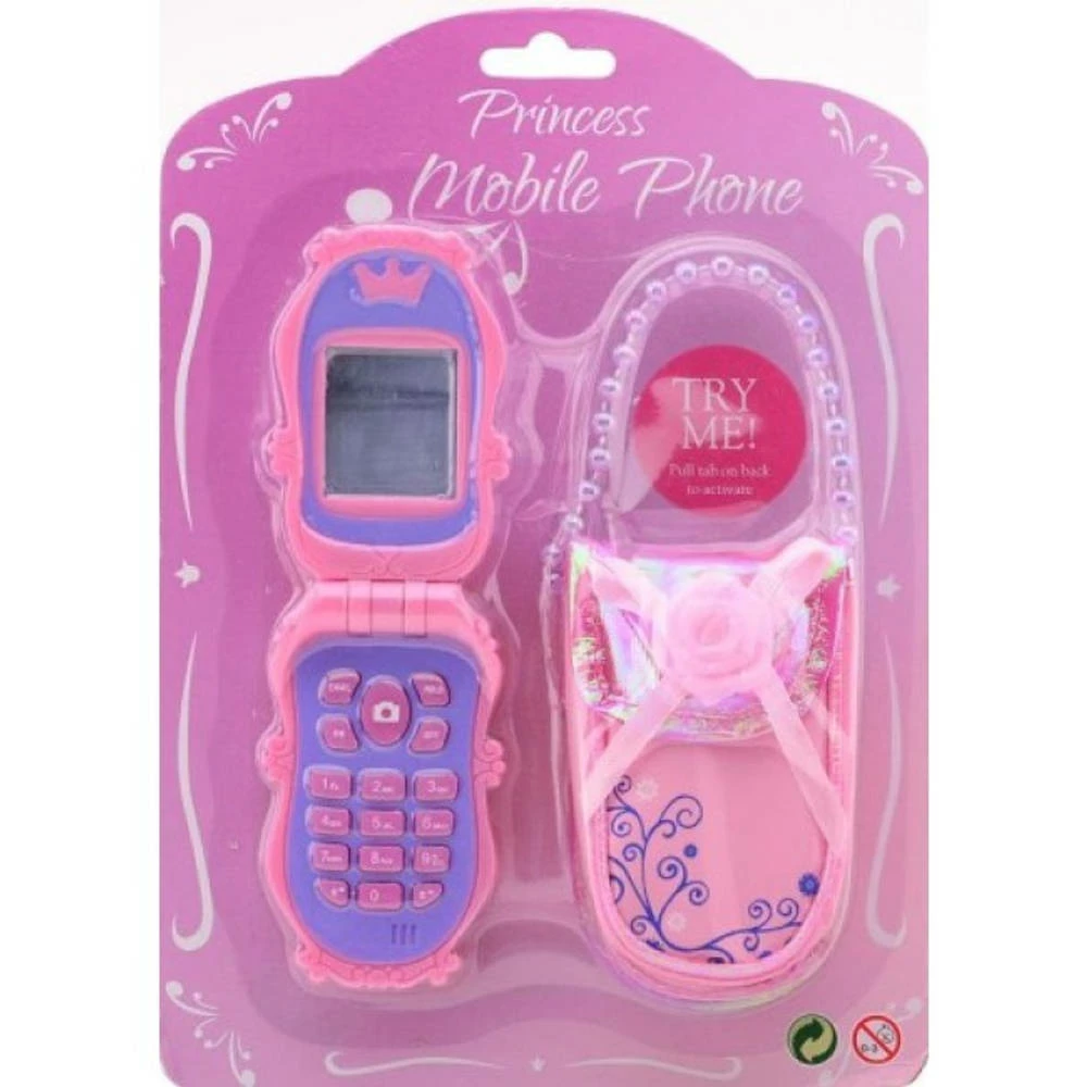 Johntoy Mobiele Telefoon Met Tasje - Roze 3 Johntoy Mobiele Telefoon Met Tasje - Roze - Afbeelding 3