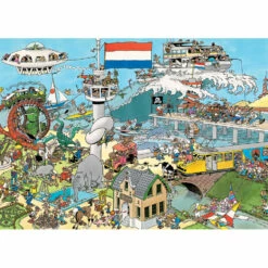 Jumbo Jan Van Haasteren Puzzelset Verkeerschaos & Ter Land, Ter Zee En In De Lucht - 2 X 1000 Stukjes -Speelgoed Verkoop 1992667 40175327