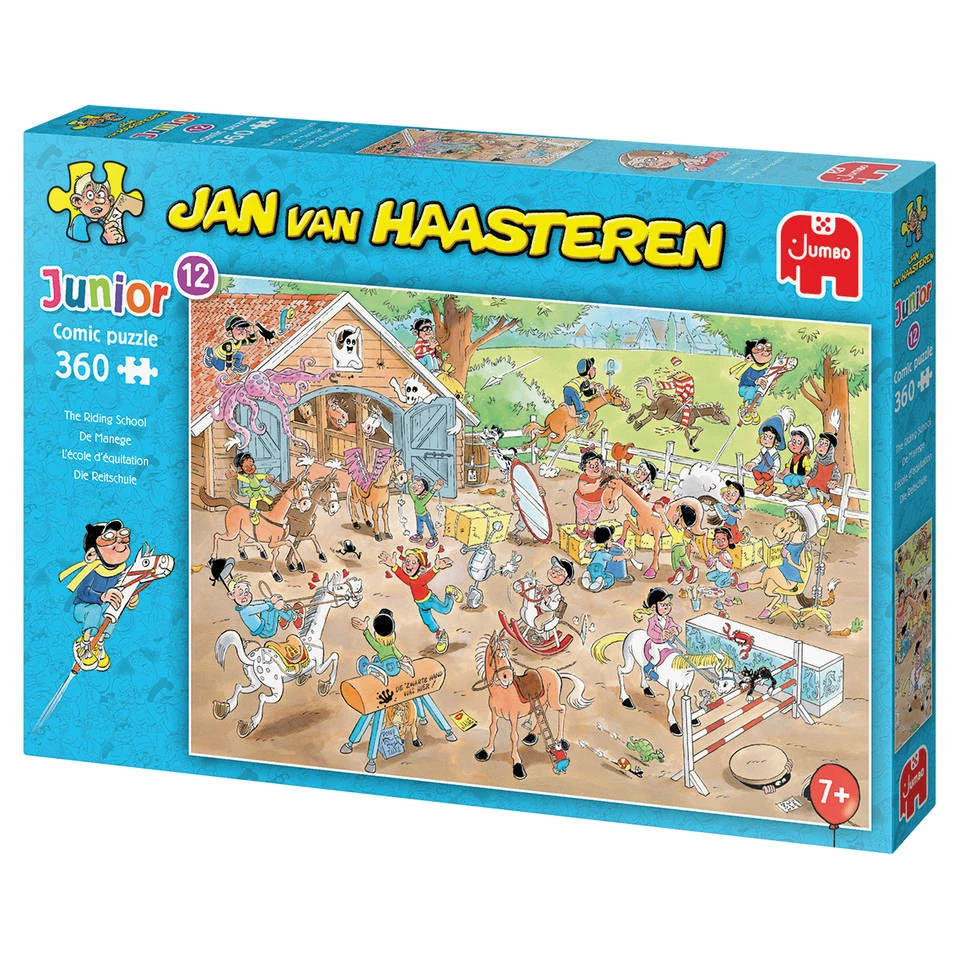 Jumbo Jan Van Haasteren Junior Puzzel De Manege - 360 Stukjes 4 Jumbo Jan Van Haasteren Junior Puzzel De Manege - 360 Stukjes - Afbeelding 4
