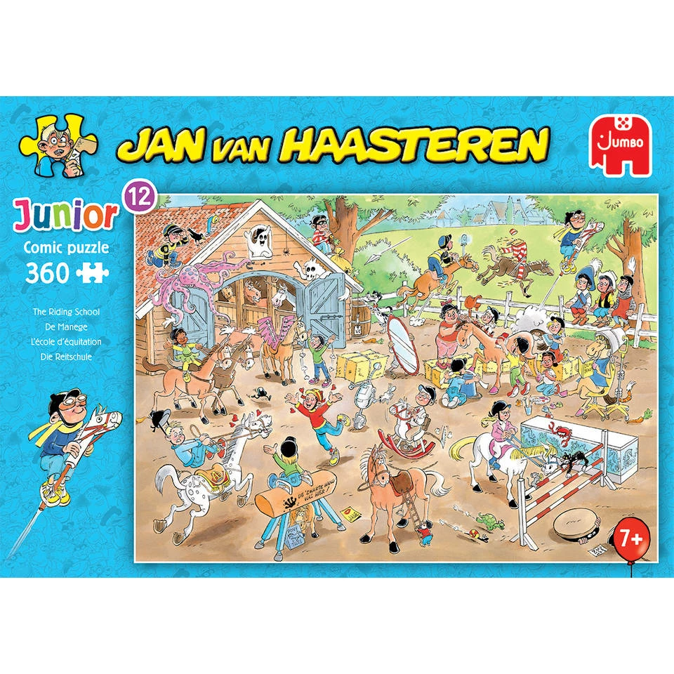 Jumbo Jan Van Haasteren Junior Puzzel De Manege - 360 Stukjes 2 Jumbo Jan Van Haasteren Junior Puzzel De Manege - 360 Stukjes - Afbeelding 2