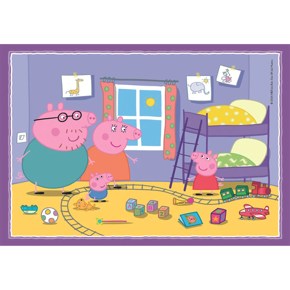 Clementoni Peppa Pig 4-in-1 Puzzelset - 12 + 16 + 20 + 24 Stukjes 2 Clementoni Peppa Pig 4-in-1 Puzzelset - 12 + 16 + 20 + 24 Stukjes - Afbeelding 2