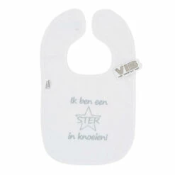 No Brand VIB Ik Ben Een Ster In Knoeien Slabbetje - Wit