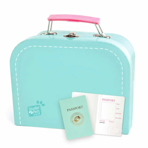 No Brand Studio Pets Koffertje Voor 16 Cm Knuffels - Turquoise -Speelgoed Verkoop 1997221 ae32f6a4